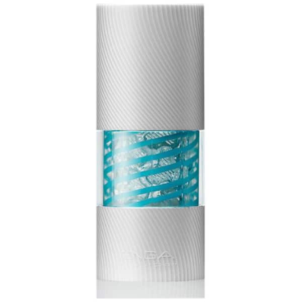 Blue Tetra Spinner Masturbator in white internal packaging