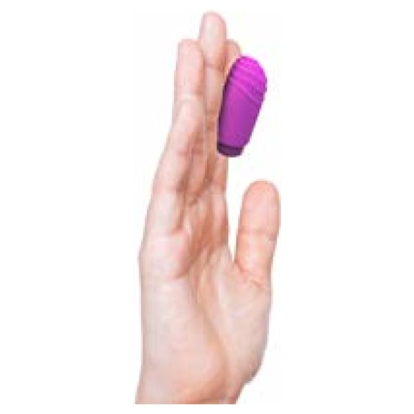 Purple Bteased Basic Finger Vibe attached to hand