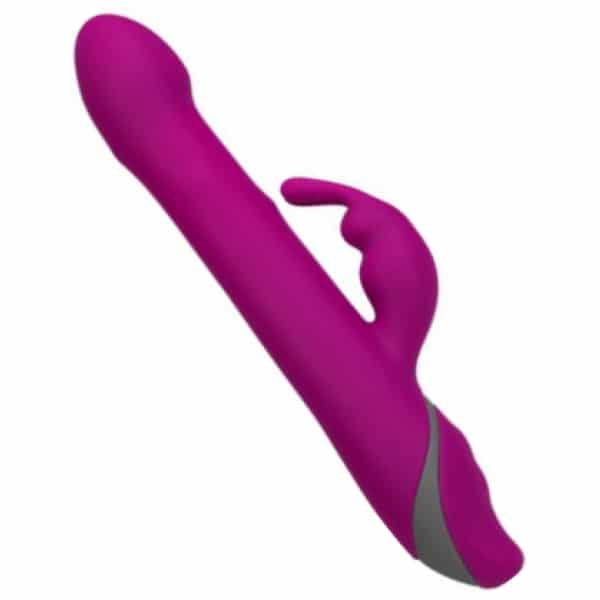 Purple Commotion Rhumba vibrating dildo with clitoral rabbit ears