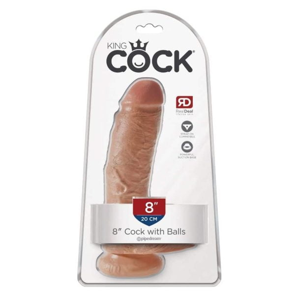 King Cock 8" Cock with Balls - Realistic Dildo