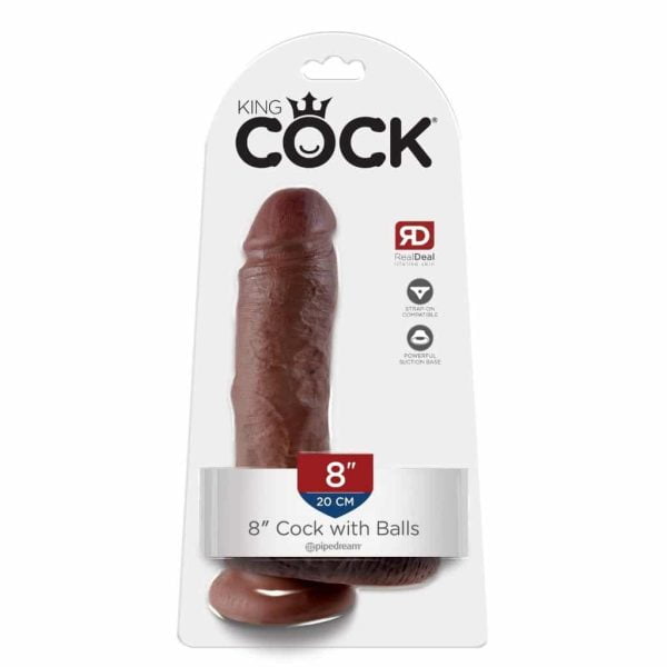 King Cock 8" Cock with Balls - Realistic Dildo