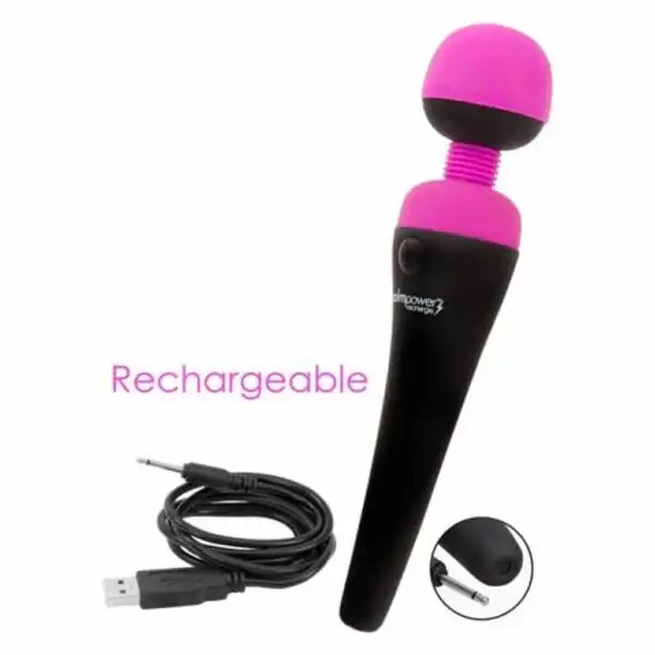 Palm Power Massager Rechargeable Wand 2 1