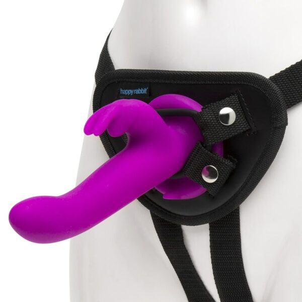 Happy Rabbit Rechargeable Vibrating Strap-On Harness Set