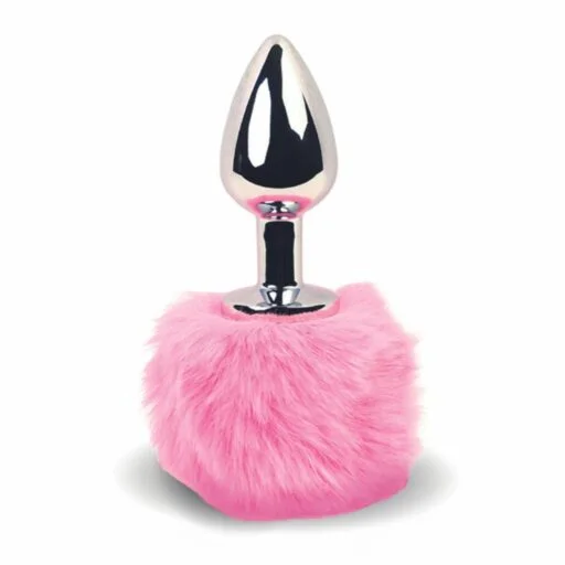 FeelzToys Metal Bunny Tails Butt Plug