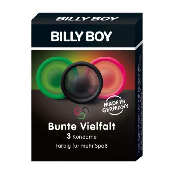 Billy Boy Condoms - Colourful - 3pcs