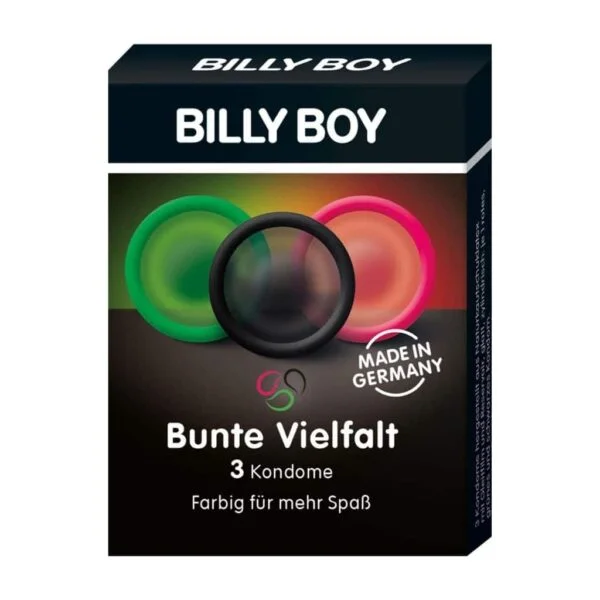 Billy Boy Condoms - Colourful - 3pcs