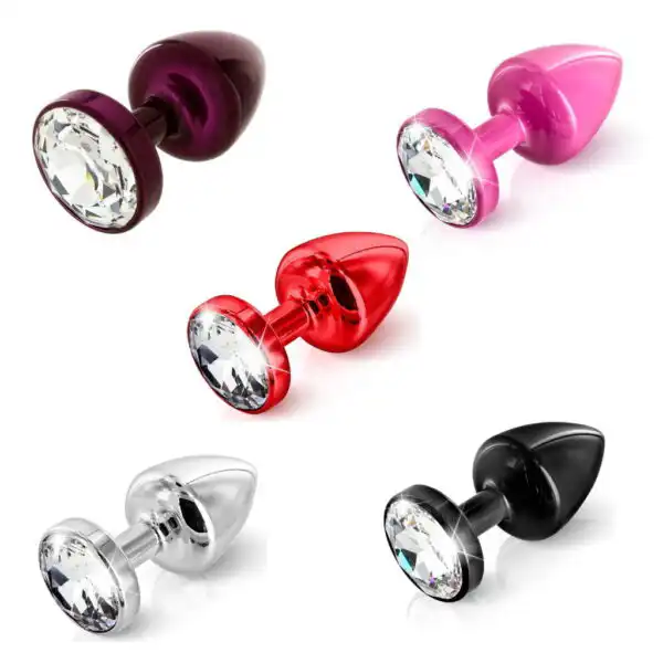 Diogol Anni Round Butt Plug with Swarovski Elements