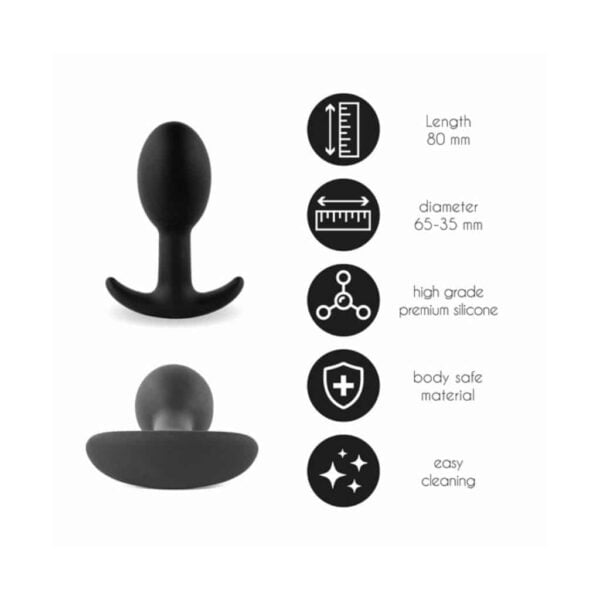 FeelzToys - Plugz Butt Plug Black Nr. 3