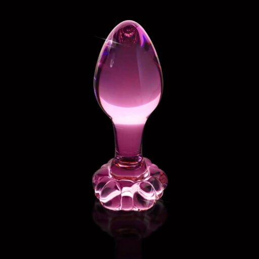 Icicles No. 48 - Pink Glass Anal Plug