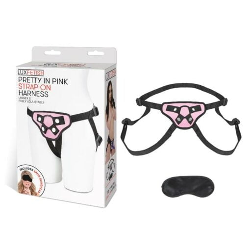 Lux Fetish Pretty In Pink Strap-On Harness