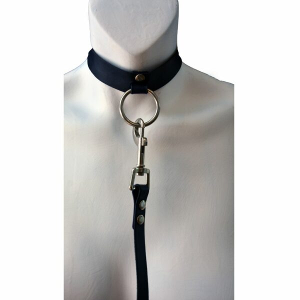 Boi Domin8LeadMe - Leather Collar and Leash Set