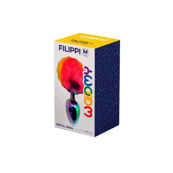 Wooomy-Filippi-Fluffy-Rainbow-Metal-Plug